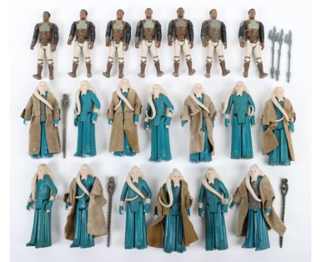Loose Vintage Star Wars Return of The Jedi Lando Calrissian Skiff Guard &amp; Bib Fortuna Figures, 3 ¾ inches, Lando Calrissi