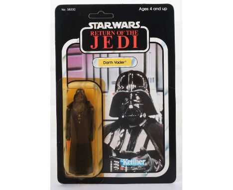 Kenner Star Wars Return of The Jedi Darth Vader Vintage Original Carded Figure, 3 ¾ inches mint, factory sealed bubble (yello