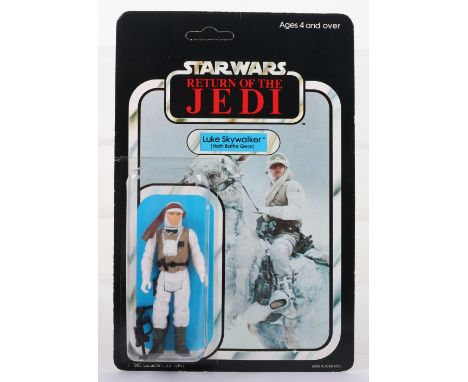 Palitoy General Mills Star Wars Return of The Jedi Luke Skywalker (Hoth Battle Gear) Vintage Original Carded Figure, 3 ¾ inch