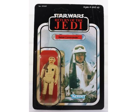 Kenner Star Wars Return of The Jedi Rebel Commander Vintage Original Carded Figure, 3 ¾ inches mint, factory sealed bubble (y