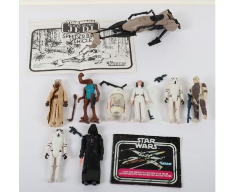 Vintage First/Second Wave Star Wars Action Figures, Princess Leia Organa, with vinyl cape, tears to arm holes, original Princ