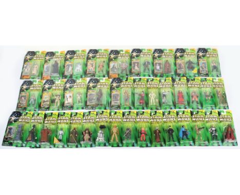 Quantity of Hasbro Star Wars Power of The Jedi Action Figures, Collection 1 &amp; 2 issued 2002  including: BoShek, Gungan Wa