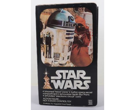 Vintage Denys Fisher Star Wars Artoo Detoo (R2-D2) Large size Action Figure, circa 1977 poseable 7 ½ inch figure, in near min
