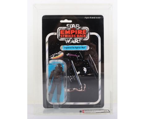 AFA Graded 90 Palitoy Star Wars ‘The Empire Strikes Back’ Imperial Tie Fighter Vintage Original Carded Figure, 3 ¾ inches, pu