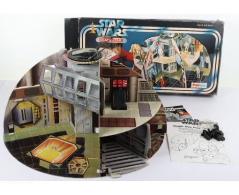 Scarce Palitoy Vintage Star Wars Death Star Play Centre, catalogue no: 33351, contents: cardboard wall  illustrated sections 