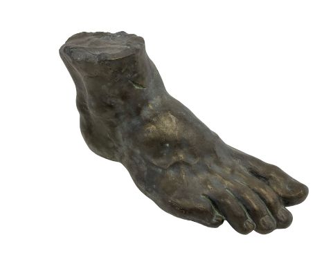 Bronze effect Classical design indoor or garden ornament of the foot of Colossus Dimensions: Height:&nbsp;28cm&nbsp; Length/W