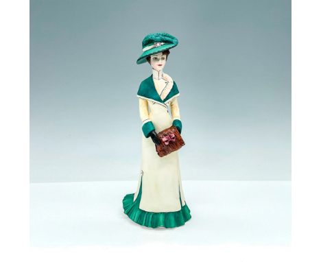 This fine china figurine is part of the Edwardian Services collection and is modeled after a refined lady dressed in her exqu