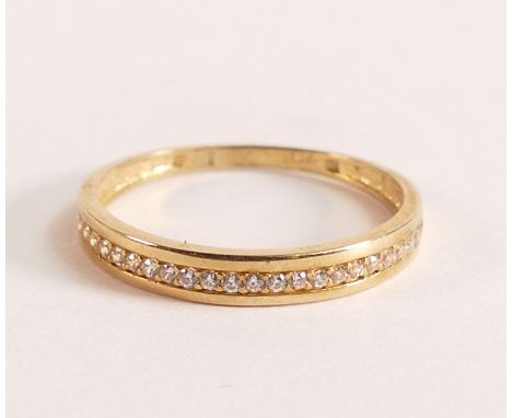 WARREN JAMES 9ct Gold Eternity Ring - Representing the best of polish and sparkle, this Eternity ring is a classic. Elegant a