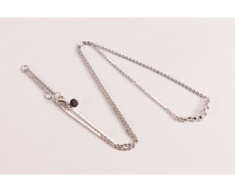 ROX 18ct white Gold Diamond Necklace, set with 10 brilliant cut diamonds weighing a total of 0.25cts.
The necklace measures a