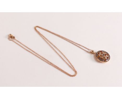 Le Vian 14ct Rose Gold 0.23ct Chocolate Diamond Locket - 
14ct Rose Gold and designer name Le Vian is stamped on chain and pe