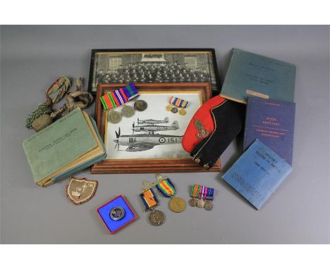 Miscellaneous WWI and WWII Medals. This lot includes an Edward VII Long Service and Good Conduct medal awarded to PLY 5261 Ja