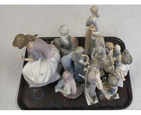 Various Lladro, Nao and other Spanish figurines