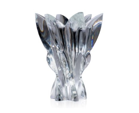 ‡ Marc Lalique (French 1900-1977) EVEREST VASE, NO. 12244 designed 1950s clear stencilled LALIQUE, engraved France(29.7cm (11