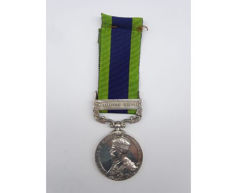 George V India General Service medal awarded to 5765432 Pte. B. James Norf. R. with Waziristan 1919-21 bar Condition Report &