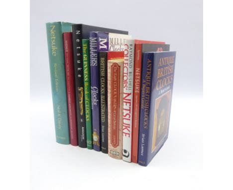 Five reference books on Netsuke including Neil K. Davey Netsuke 1982, Rosemary Bandini Shishi and Other Netsuke 1999, Arnolds