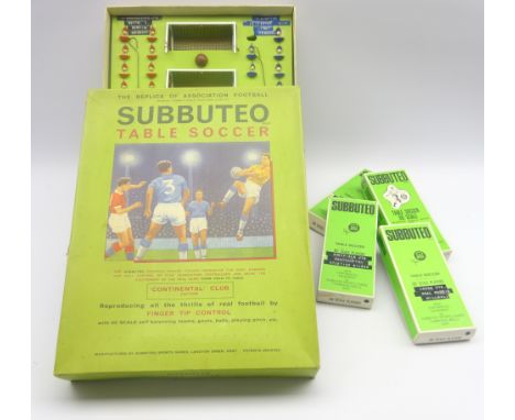 Subbuteo Continental Club Edition, boxed and four extra boxed teams Condition Report & Further Details Click here for further