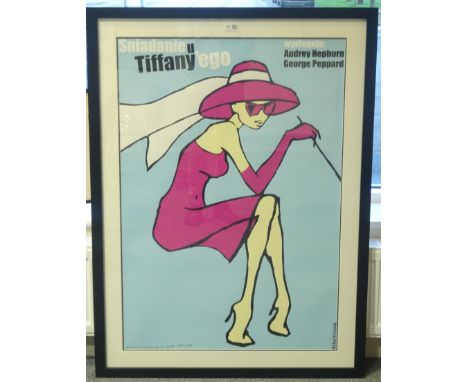 After Oliver Kolekcja Plakatow, limited edition large colour poster for the film 'Sniadanie u Tiffany Ego' (Breakfast at Tiff