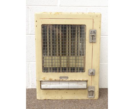 Vintage 1960s Sielaff cigarette vending machine, H60cm, D17cm, W45cm Condition Report & Further Details Click here for furthe