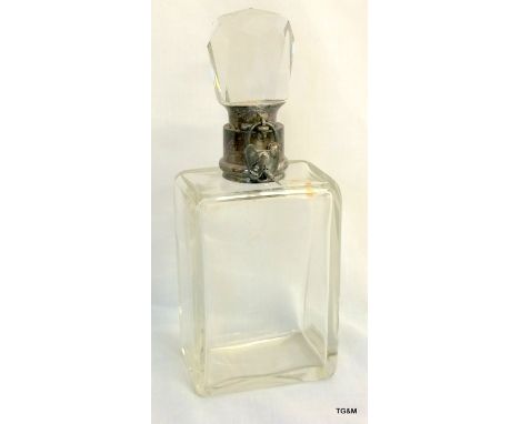 Christopher Dresser silver mounted lockable decanter by Hukin and Heath