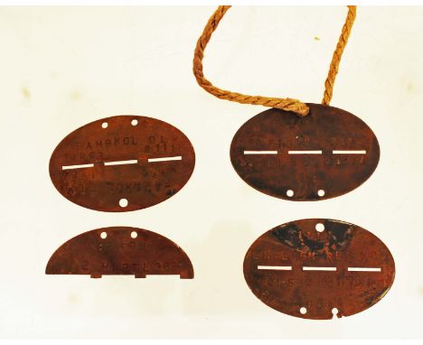 A quantity of WW1 Imperial German army identity tags