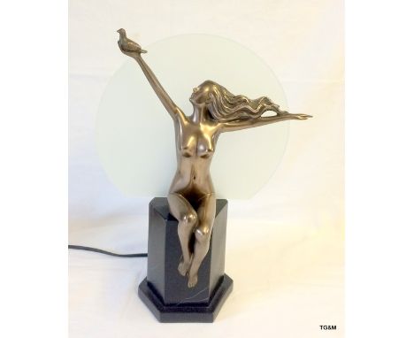 A Tiffany style table lamp
