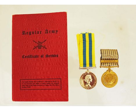 A Regular Army certificate of service book to 14469766 RL Chiverell of the Royal Electrical & Mechanical Engineers with two u