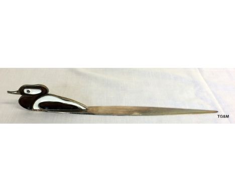 A Silver Paper Knife, 166gm 29cm Long, Marked London 1972