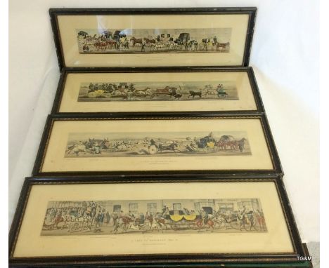 4 x Framed Prints by Thomas M McClean, London. Entitled "A Trip to Brighton"  