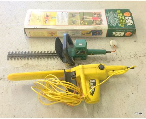 3 x Garden Tools, Chainsaw, Strimmer and Hedge Trimmer 