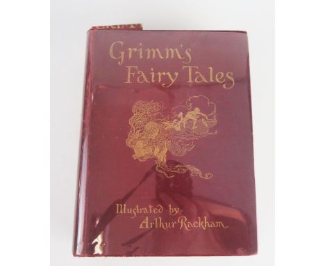 Grimm's Fairy Tales Illustrated by Arthur Rackham, published by Constable &amp; Co. 1909, red cloth covers 