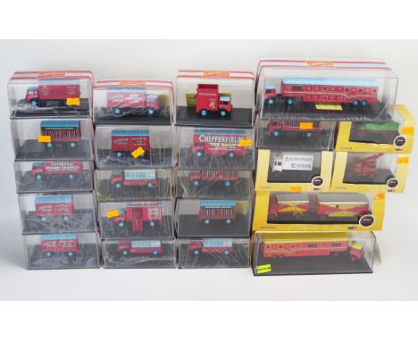 21 Oxford Diecast 1:76 Scale Circus related vehicles including mostly Chipperfields Circus - as new in boxes 