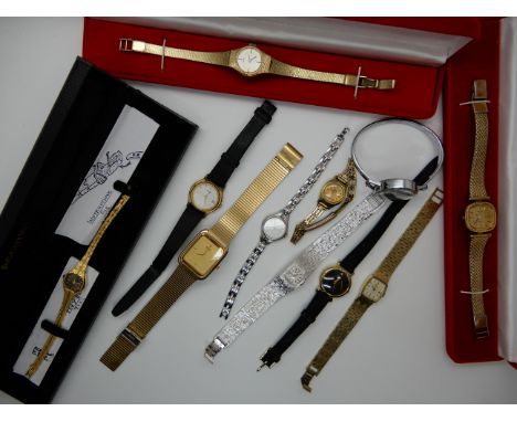 A collection of watches to include Rotary, Waltham, Accurist etc Condition Report: Not available for this lot