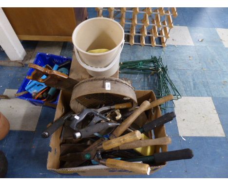 Three Boxes of Garden Tools etc