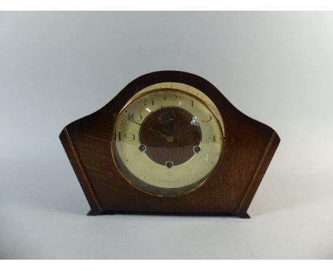 Am Oak Cased Westminster Chime Mantle Clock 