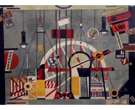 Sergei Eisenstein (Russian, 1898-1948) Design for Vsevolod Meyerhold’s 1921 production of George Bernard Shaw’s ‘Heartbreak H