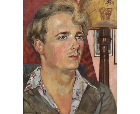 Daphne Charlton née Gribble, (British, 1909–1991) Portrait of Francis Davieoil on canvassigned and dated 195161 x 51cm***COND