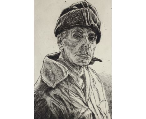 Edgar Holloway (British, 1915-2008) 'The Afghan Hat'drypoint etchingsigned in pencil and numbered 36/40, with presentation 'F