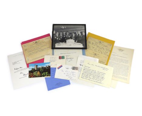 A collection of 13 autograph letters and telegrams to Lionel Jeffries, from 20th century film and theatre celebrities, consis