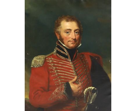 Early 19th century English School Portrait of General Frederick Roome (1783-1845)oil on canvas90 x 70cm***CONDITION REPORT***