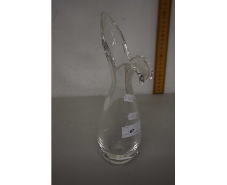 A Steuben mid 20th Century clear Art Glass vase