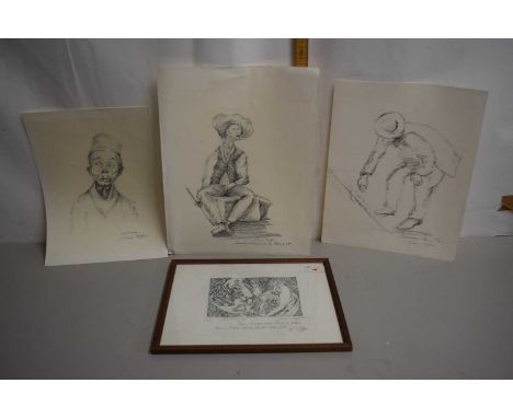 Pierre Boffin (German, 1907-1992), limited edition etching, numbered 1 /50 and signed in pencil, framed and glazed, 18x20cm. 