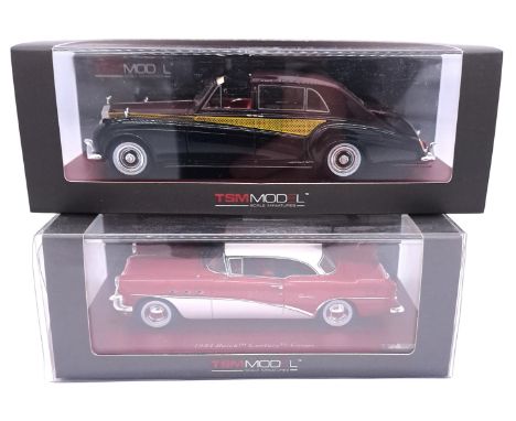 TSM Models, a boxed pair of 1:43 scale models comprising of TSM124364 1962 Rolls-Royce Phantom V "Sedanca DE Ville" along wit