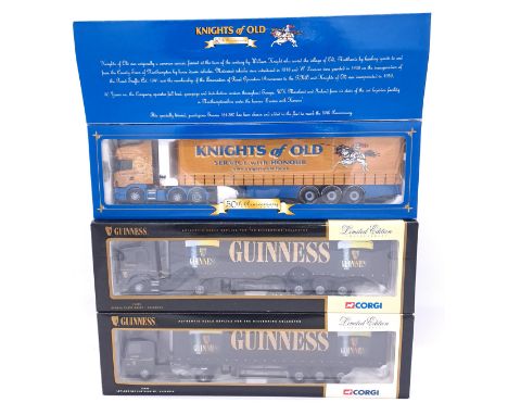 Corgi, a boxed group of 1:50 scale Commercial Curtainside models. Conditions although unchecked for completeness appear gener