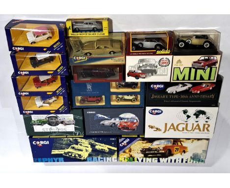 Corgi, Solido &amp; similar, Car related &amp; similar, a boxed group.&nbsp; Although unchecked for completeness condition ge