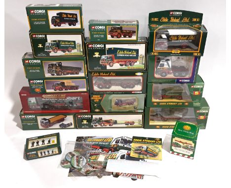 Corgi Classics &amp; similar &ldquo;Eddie Stobart&rdquo;, a boxed group. Includes CC12405 Volvo FH Tractor &amp; 23203 Bedfor