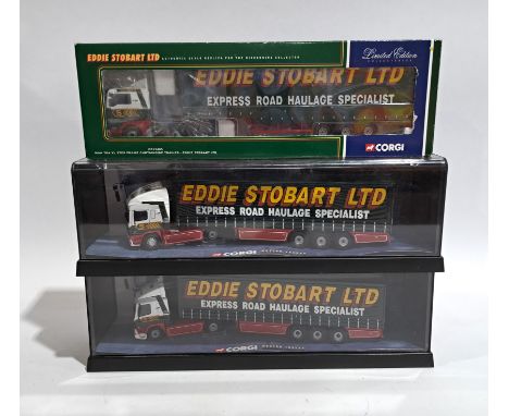 Corgi &ldquo;Eddie Stobart&rdquo; 1:50 scale, a boxed quad group. Includes CC13405. Although unchecked for completeness condi