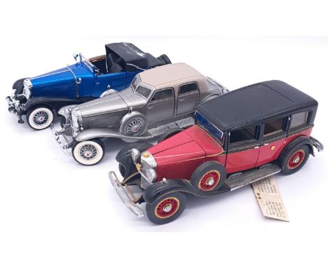 Franklin Mint, an unboxed group of 1:24 scale Classic cars to include 1935 Mercedes-Benz 770K "Grosser" and others. Condition