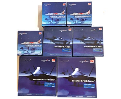 HM Hobby Master, a boxed 1/72 scale Military Aircraft group which include 3x HA4101, 2x HA4402 along with 2x HA2809. Conditio