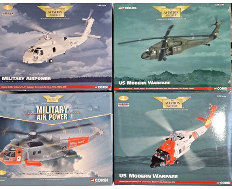 Corgi Aviation Archive, a boxed 1:72 scale Military Helicopter group to include AA35904 (Military Airpower - A New Era) Sikor