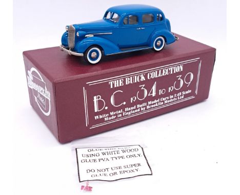 Brooklin Models (The Buick Collection) a boxed 1:43 scale No.BC013 1936 Buick Special 4-Door Trunk Sedan M-41 in Trouville Bl